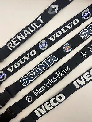 HGV Lanyards Truck Lorry Brands Volvo Scania Iveco Mercedes. Key Chain • $8.83