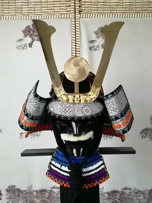 Wearable Japanese Samurai Yoroi Armor Helmet Kabuto Menpo Handmade Iron Antique • $699