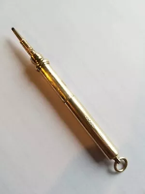 Antique Sampson Mordan & Co SM&CO Retractable Self Propelling Gold Pencil 12g • £150