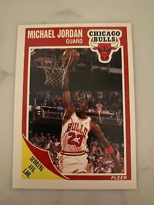 1989-90 Fleer Michael Jordan #21 Chicago Bulls NM Near Mint • $15.99