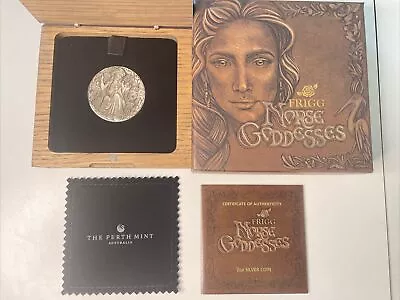 2017 $2 Norse Goddesses- Frigg- 2oz Silver High Relief Antique Coin - Perth Mint • $320