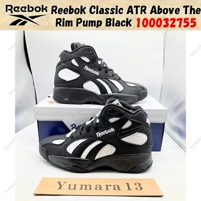 Reebok Classic ATR Above The Rim Pump Vertical Black 100032755 US Men's 4-14 New • $200.76