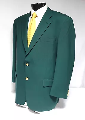 Bobby Jones Collection Gold Button Golf Green Jacket 44S • $29.95