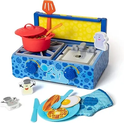 Melissa & Doug Blue's Clues & You! Wooden Cooking Play Set 42 Pieces  BRAND NEW • $34.99