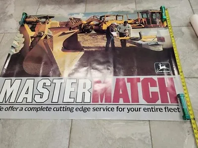 1985 Vintage John Deere Advertising Poster -MASTER MATCH. ST# 82 • $75