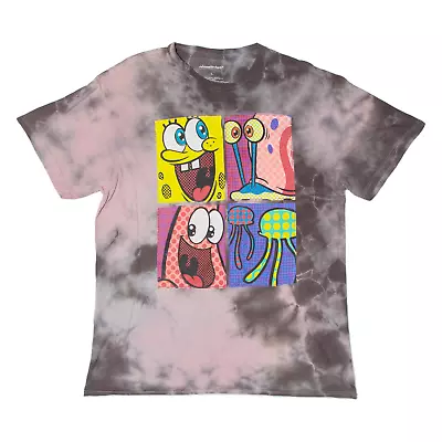 NICKELODEON Spongebob Squarepants Mens T-Shirt Pink L • £9.99