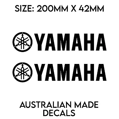 $12.99 • Buy Yamaha X2 Matte Black Mx Motocross Motorbike Swingarm Stickers Decals