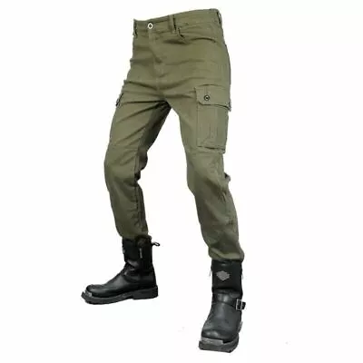 Motorcycle Jeans Mens Racing Riding Pants Retro Cruising Hockey Trousers CE Gear • $73.95