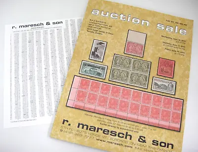 Maresch 2010 Stamp Auction Catalog W Prices Realized Canada Provinces US Foreign • $11.39
