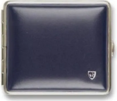 $50.37 • Buy Vom Hofe German ×18 Normal Cigarette Case / Blue Leather / Elastic Band