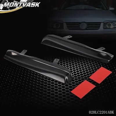 Fit For 99-05 VW Jetta MK4 Durable Mean Look Headlight Cover Eyelid Eyebrow • $9.78