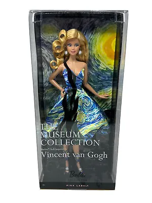 Vincent Van Gogh Barbie The Museum Collection Starry Night Pink Label NIB 2010 • $299
