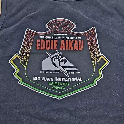 2016-2017 L Quicksilver Waimea Bay Hawaii Eddie Aikau Memorial Contest Tank Top • $45