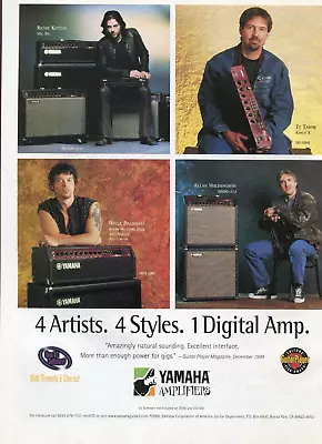 2000 Print Ad Of Yamaha Guitar Amps W Doyle Bramhall Richie Kotzen Ty Tabor • £9.64