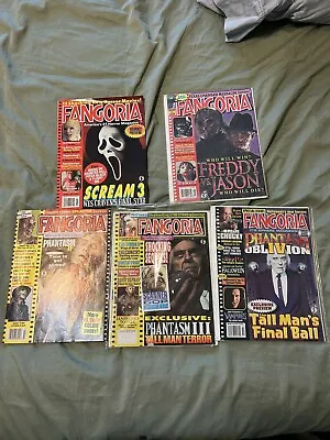 Fangoria Lot Of 5 Scream Phantasm Freddy Vs Jason • $85