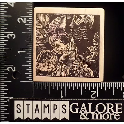 Magenta Rubber Stamps BOTANICAL FLOURISH FLOWERS PEONIES LEAVES #T43 • $5.59