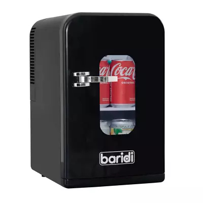 Baridi 15L Mini Cosmetics Fridge Cooler Warmer Makeup Car Bedroom Black 12V 230V • £79.95