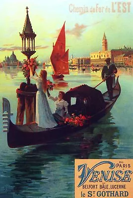 2070 Venise Paris Travel Art Decoration POSTER.Graphics To Decorate Home Office. • $49