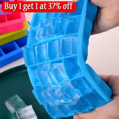 Silicone 24 Square Chocolate Mould Candy Ice Cube Tray Mold Icing Freezer UK • £2.87