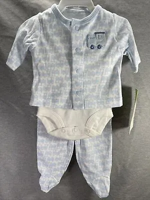 NWT Baby Boys Clothes Preemie Carter's Train 3 Piece Set • $4.40