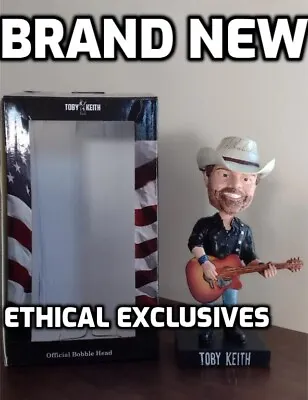 Official Toby Keith Bobblehead NIB Country Music Collectible Cowboy Guitar Hat • $79