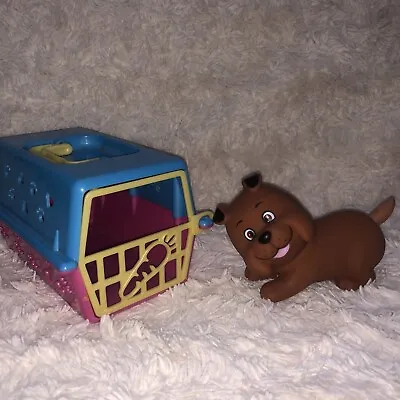 SIMBA Toy Pet Carrier Rare Children’s Play Toy Brown Puppy Dog • £24.95