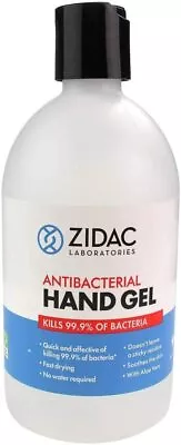 3 * 500ml Zidac Alcohol Based Hand Gel Sanitiser FAST DELIVERY • £10.99