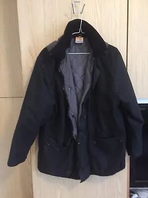 £19.90 • Buy Boys Waxed Black Jacket Size 38, 12-14 Years