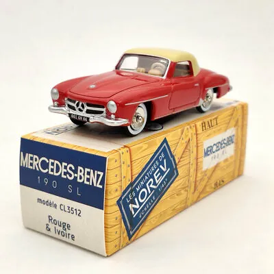 Norev 1:43 Mercedes Benz 190 SL Red CL3512 Diecast Models Limited Collection • $17.31