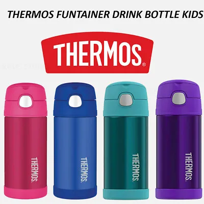 NEW Thermos Kids Drink Bottle Vacuum Flask Mug Funtainer Toddler + Straw Baby  • $36.90