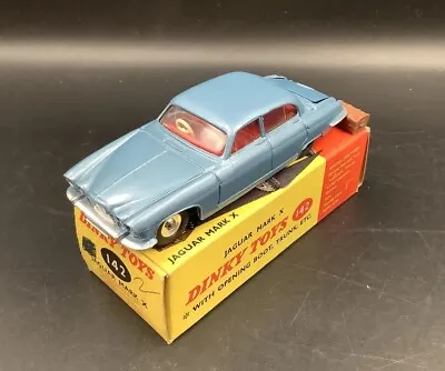 Dinky 142 Jaguar Mark X - VN Mint In Excellent Original Box With Luggage • £100