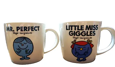 Mr PERFECT  Miss GIGGLES Mugs Mr Men Mug In Excellent Condition Coffee Tea Cup • £14.99