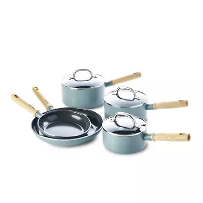 GreenPan Mayflower Pan Set Frying Pans Saucepan Utensils (Damaged Packaging) • £49.99