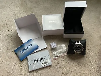 SEIKO Sportura Chronograph Watch (7T62-SNAE95P1) Boxed • £185