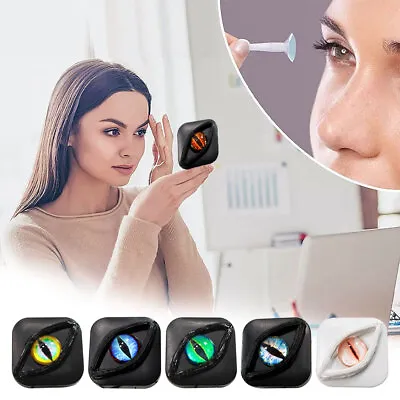 £7.99 • Buy Horror Eye Personality Contact Lens Case With Make Up Mirror Women Companion Box