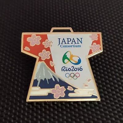 Rio 2016 Olympic Games Japan Consortium Media Kimono Pin • $39.99