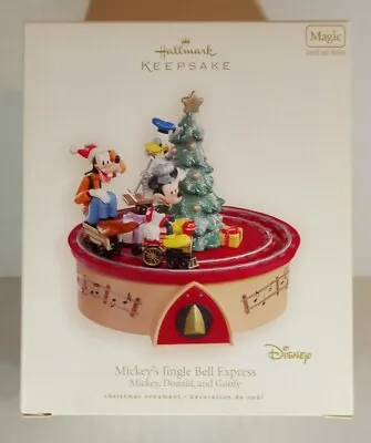 Mickey's Jingle Bell Express Train  2007  Hallmark Keepsake Ornament Qxd4229 • £62.65