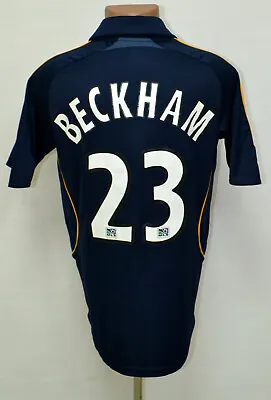 £59.99 • Buy La Galaxy Los Angeles 2007/2008 Away Football Shirt Adidas Beckham #23 Size S 