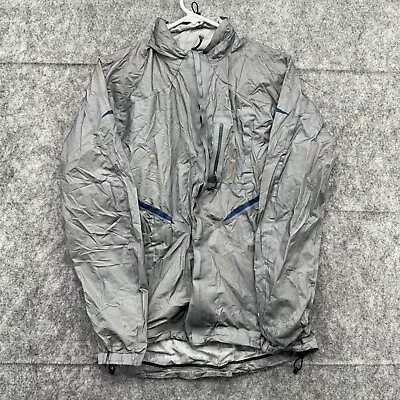 Mountain Hardwear Jacket Mens M Gray Zweld Technology Waterproof Rain Coat • $24.95