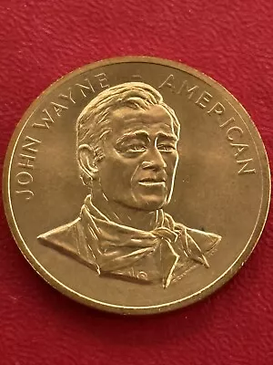 John Wayne - American Commemorative Bronze Coin Medallion Token (1979) • $6