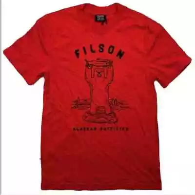 Filson Lightweight Outfitter Tee -S- 20130679 MADE IN USA Bear Salmon Alaska CC • $14.99