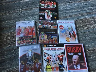 7 X Manchester United Season Review DVDs - 2002/03 / 06 / 07 / 08 / 10 + DVDS • £31.39