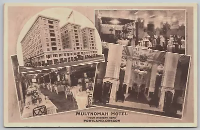 Antique Postcard - Multnomah Hotel - Portland Oregon - OR • $3.75