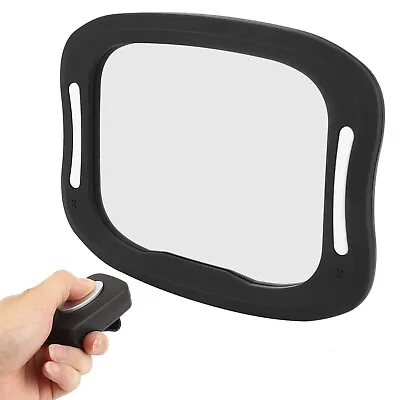 Baby Car Mirror Backseat Rearview Mirror With LED Light Kid Viewing Remote UK • £19.99