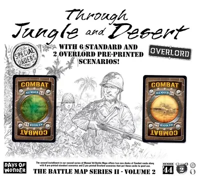 Memoir '44 Through Jungle And Desert Expansion Board Game 6 Reg & 2 Overlord NEW • $59.99