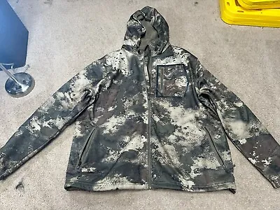 CABELA'S O2 OCTANE CAMO SOFT SHELL HUNTING JACKET MEN'S XL Waffle Inside • $69.99