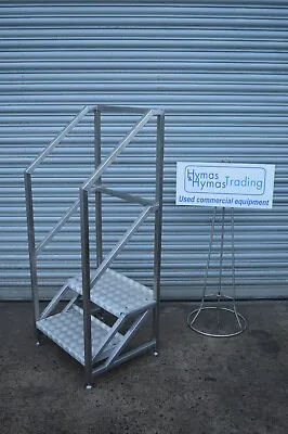 Safety Steps Access Steps Platform Stainless Steel Top Step 38cm Hi FWO FREE P+P • £380