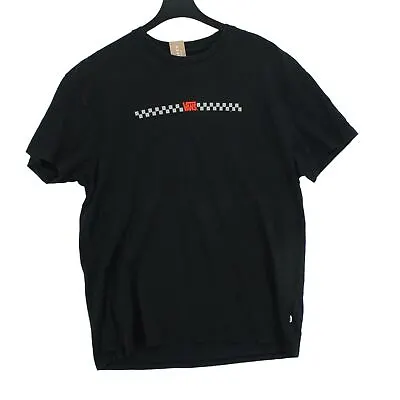 £8.59 • Buy Vans Women's T-Shirt L Black 100% Cotton