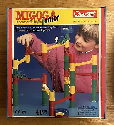 Vintage Quercetti Migoga Junior Marble Run - 41 Pieces - Age 3-7 Complete VGC. • £9.99