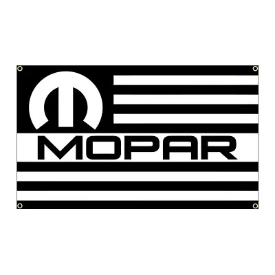 Mopar Flag Banner 3ft X 5ft Dodge Jeep Ram Usa Us America • $13.89